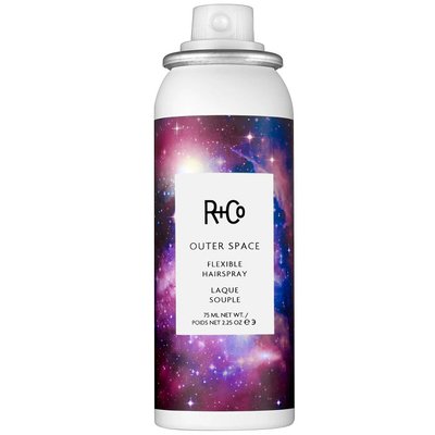 Спрей для укладки подвижной фиксации Галактика R+Co Outer Space Flexible Hairspray Travel 75 мл R1ASOUT02C1 фото