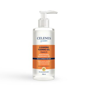 Гель-пінка з обліпихою для жирної та комбінованої шкіри Celenes Sea Buckthorn Cleansing Gel Oily and Combination Skin 250 мл 5160068 фото