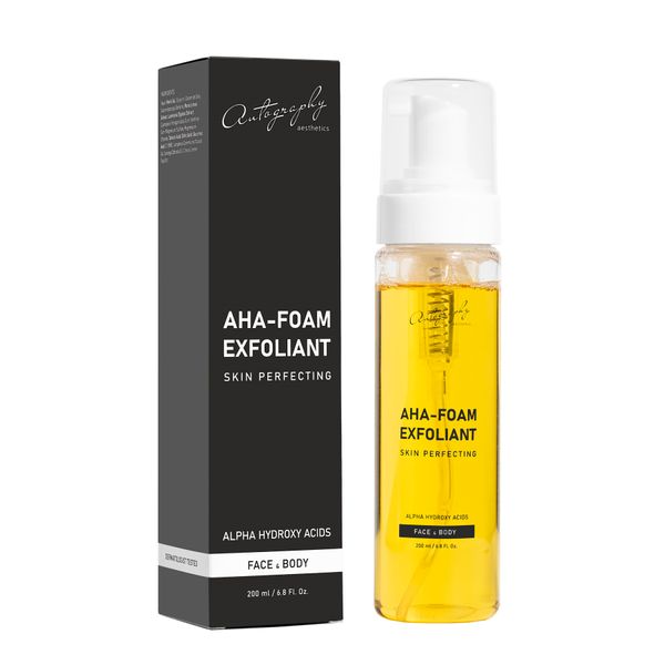 Пенка для очищения кожи с AHA-кислотами Autography Aesthetics AHA-Foam Exfoliant 200 мл a00018 фото