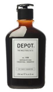 Шампунь для глубокого очищения с древесным углем DEPOT Hair Cleansing 108 Detoxifying Charcoal Shampoo 250 мл 203341 фото