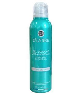 Гель-пена для душа с ароматом белого чая O'lysee Extra Foaming Shower Gel The Blanc 200 мл 1628331 фото