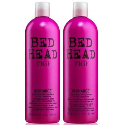 Набор для блеска волос Tigi Bed Head Recharge High Octane Shine (шампунь 750 ml + кондиционер 750 ml) 5996 фото