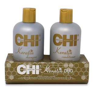 Набір CHI Keratin Duo (Відновлюючий кератиновий шампунь 355 мл + кондиціонер 355 мл) 3851 фото