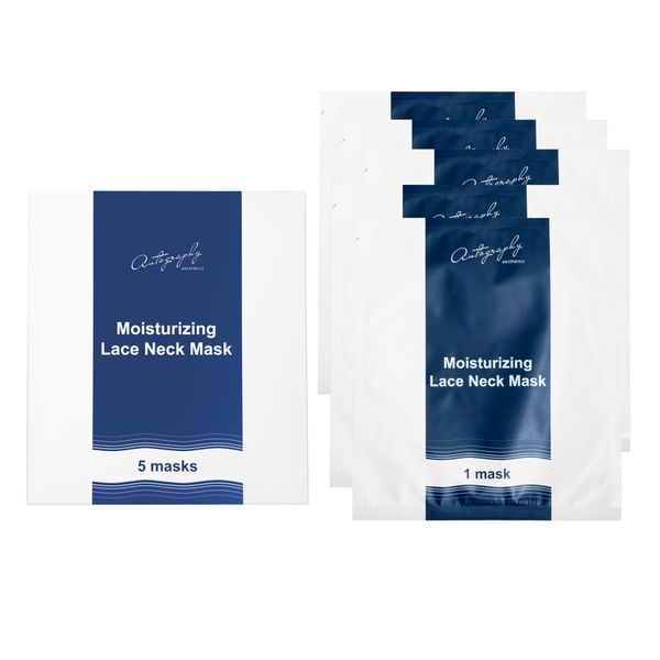 Гідрогелева маска для зони шиї та декольте Autography Aesthetics Moisturizing Mask 1 упаковка (5 шт) a00011 фото