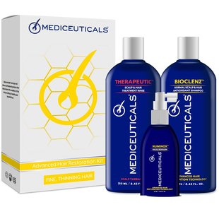 Набір для стимулювання росту тонкого волосся у чоловіків Mediceuticals Advanced Hair Restoration Fine Thinning Hair For Men 51007 фото